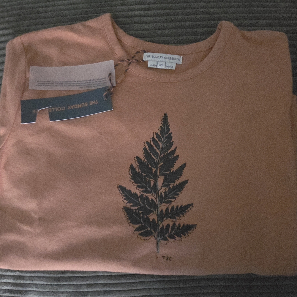 The Sunday Collection Kids Long Sleeve Tee - Warm Orange